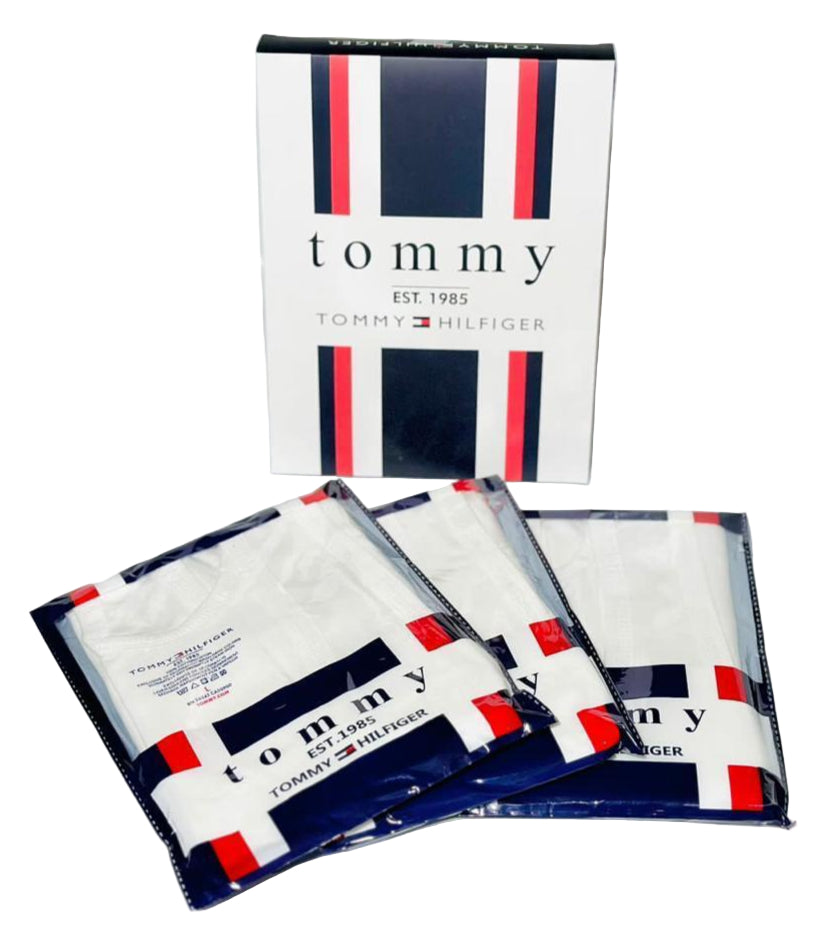 Tommy Hilfiger Men’s Slim Fit Cotton Top Tank/Sando Vest – Pack of 3