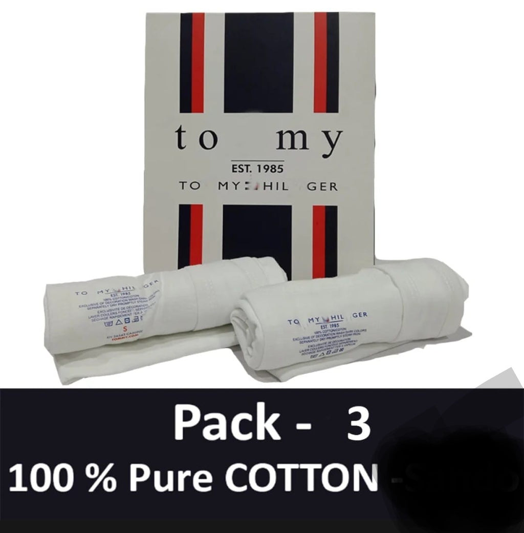 Tommy  Men’s Modern Cotton Stretch Tank Tops – 3 Pack (White)