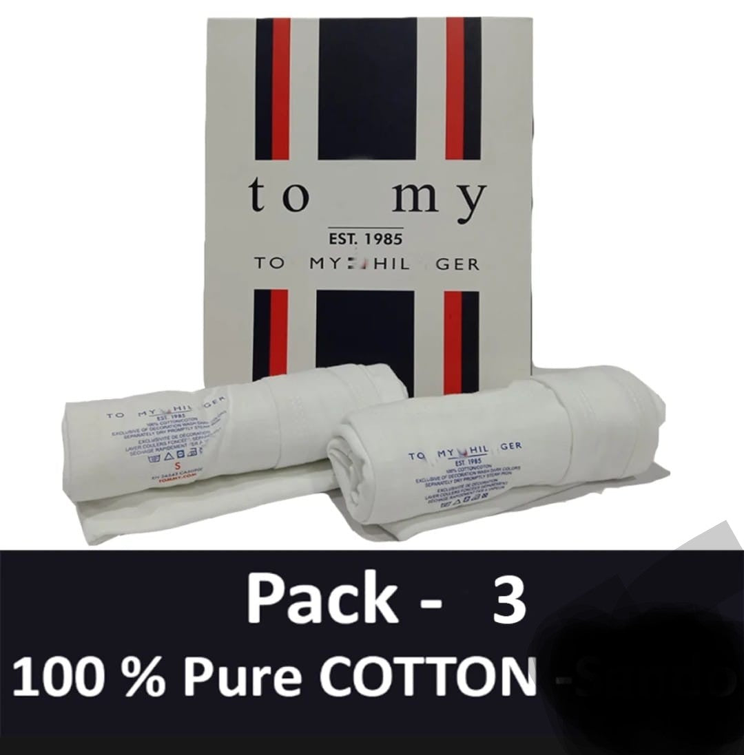 Tommy  Men’s Modern Cotton Stretch Tank Tops – 3 Pack (White)