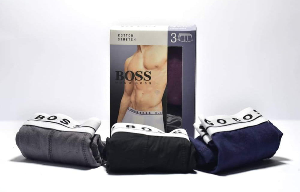 Hugo Boss Premium Cotton Boxers for Men – Pack of 3 Ultra-Soft Shorts