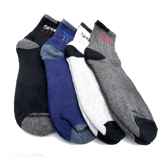 Unisex Striped Ankle Socks – Pack of 6 Pairs