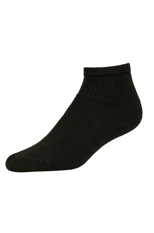 American Tall Unisex Premium Pure Cotton Black Ankle Socks – Pack of 3