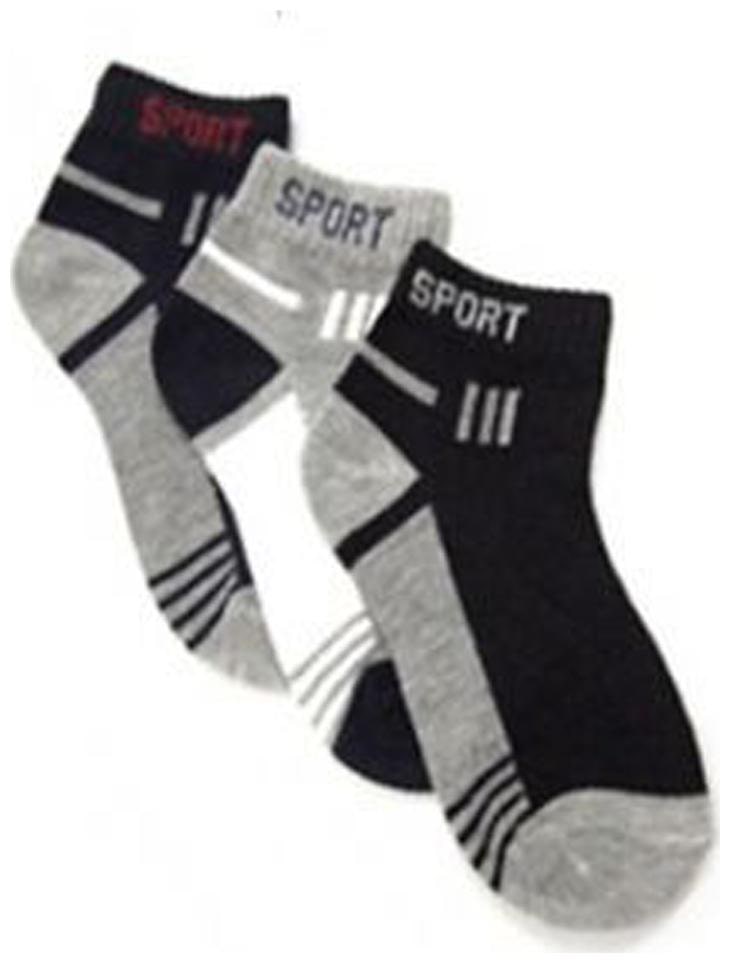 Unisex Striped Ankle Socks – Pack of 6 Pairs