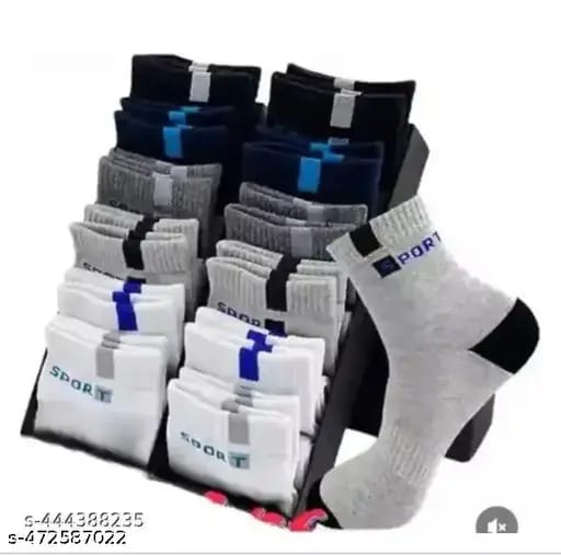 Unisex Striped Ankle Socks – Pack of 6 Pairs