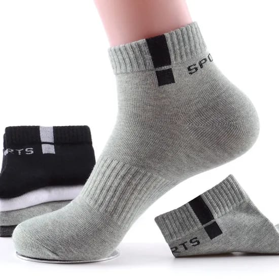 Unisex Striped Ankle Socks – Pack of 6 Pairs
