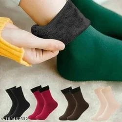 Womens PREMIUM PURE Woolen ANKLE SOCKS  - Pack Of 3