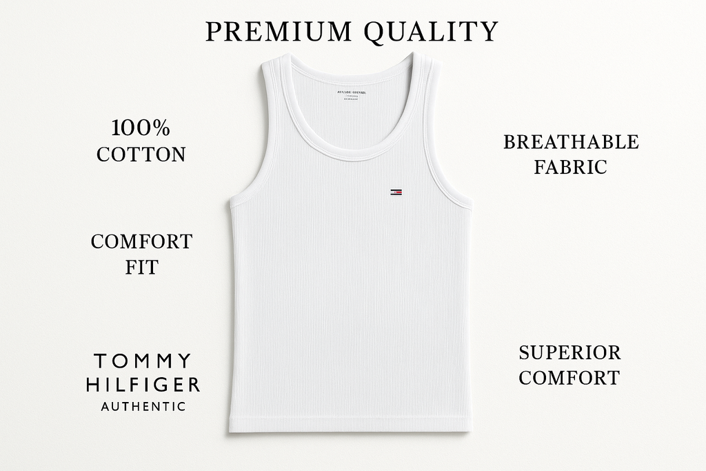 inner vest/sando vest tommy hilfiger vest with description like premimul quality
